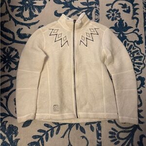 66°North Women's Cream Cardigan Sweater